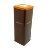 Factory wholesale tall rectangle metal tea leaf storage cans packaging