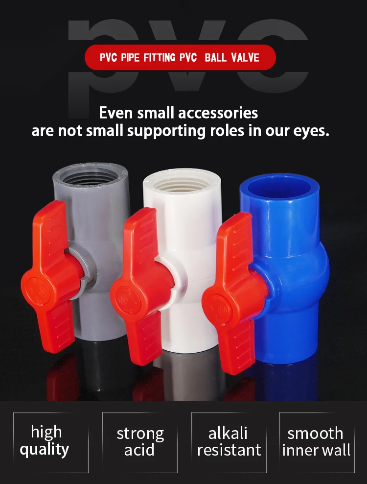High pressure PVC Double Union Ball Valve / Pipe Fitting