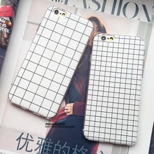 2015 New Fashion Phone Case for Apple iPhone 5 5s 6Plus 6 Grid Design Luxury Soft Silicone Protective Shell Cover Phone Bags