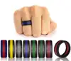 New three-layer two-color sandwich green silicone wedding ring
