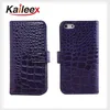 For iPhone 5 Crocodile Pattern Wallet Leather Case