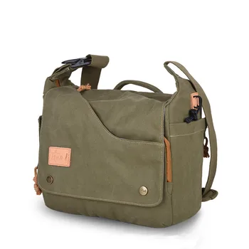 Vintage Canvas Leather Camera Bag Messenger For Dslr And Vintage Canvas Leather Camera Bag Messenger For Dslr And Lens