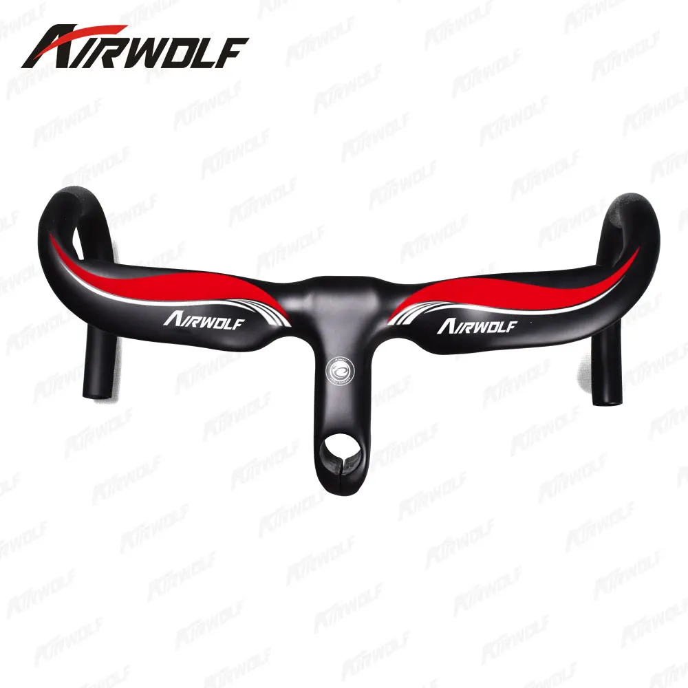 

Chinese carbon bicycle stem handlebar UD weave carbon handlebar bicycle 400/420/440mm carbon handlebar integrated, All colors available