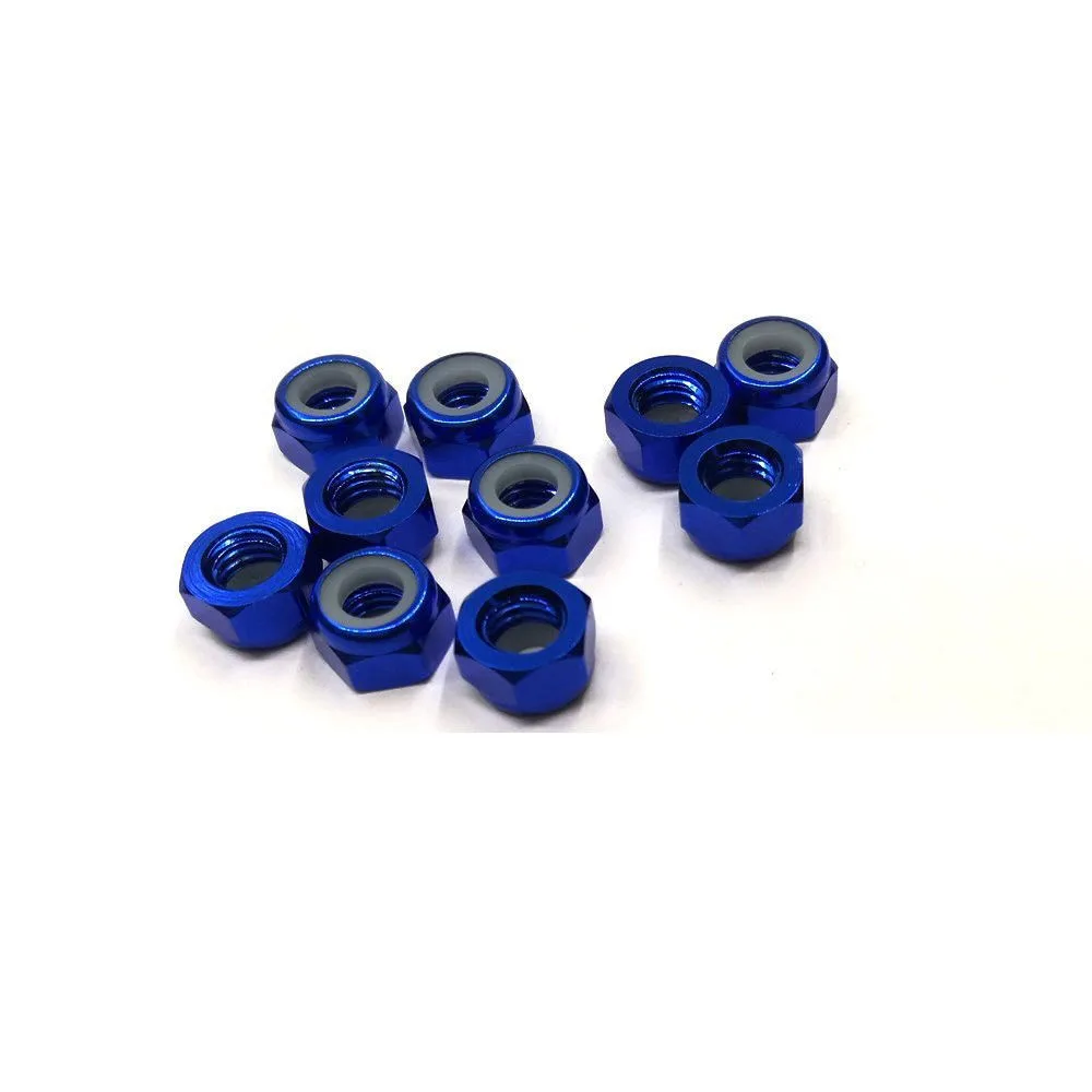 Color Anodizing Aluminum Hex Nylon Insert Self Lock Nut - Buy Aluminum ...