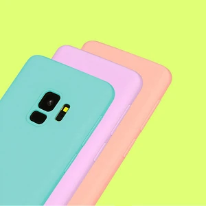 S9 tpu case,Candy Color TPU Case For Samsung galaxy S9,Soft Matte TPU Back Cover Silicone Case