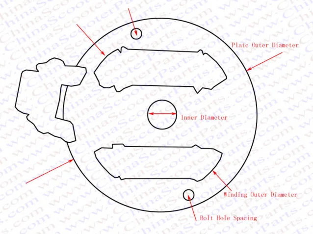 70cc 90cc 110cc 125cc Pit Dirt Bike Atv Utv Stator For Plate Pickup