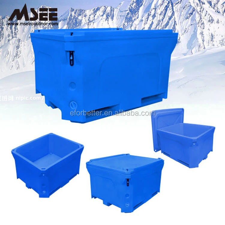 Car Plastic Ice Box Insulated Cooler Box Insulated Fish Totes Plastic