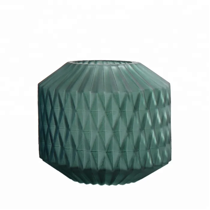 
Wholesale Cheap Decorated Large Art Glassware Tall Colored Glass Vase candle holder 