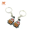 Private Brand Name 3D PVC Silicone Logo Custom Design Cartoon Rubber Keychains