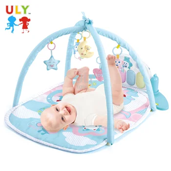 Eco Friendly Pedal Piano Baby Play Mats Babies With Hanging Toy