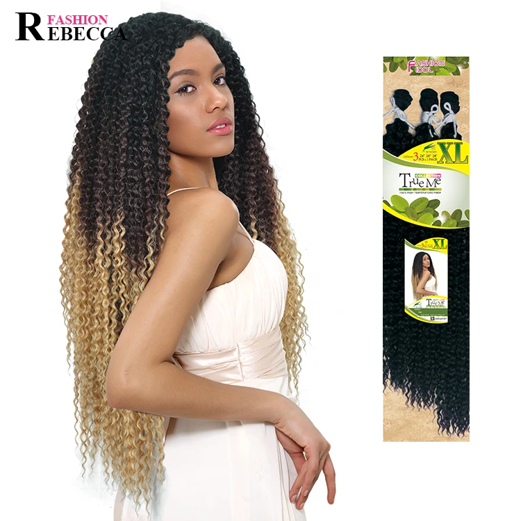 

synthetic hair weaving long synthetic weave Rebecca Fashion hot selling synthetic braiding hair