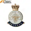 HM Armed Forces Veteran Hard Enamel Badge 2019 UK BRITISH ARMY POPPY RAF NAVY Mini size