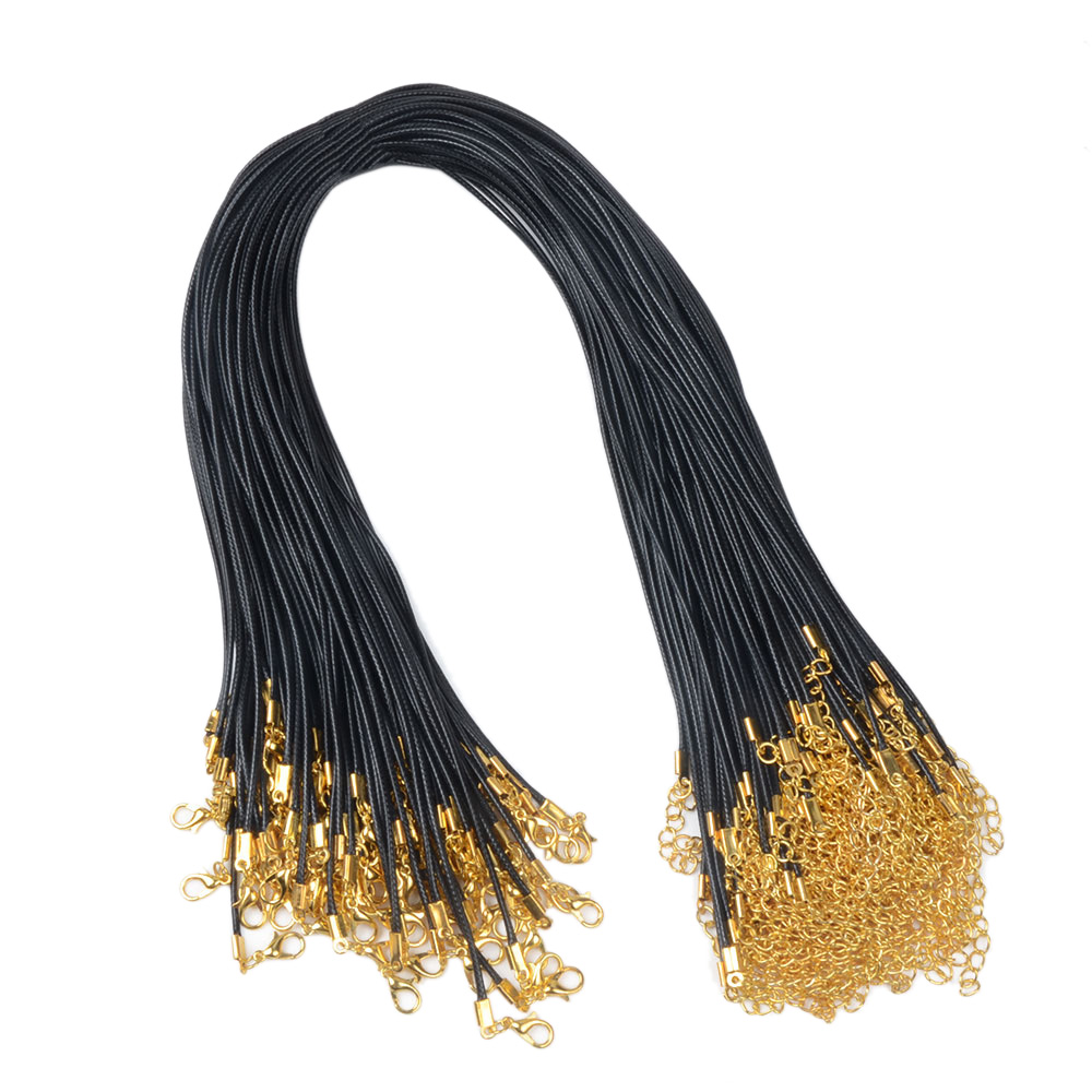 

1.5mm Round Korean Wax Cord Chain Rope DIY Accessories Jewelry Necklace