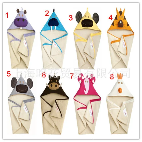 Spring 2014 Towel Baby Blankets Towels Animal Shapes Bathrobe For Boy