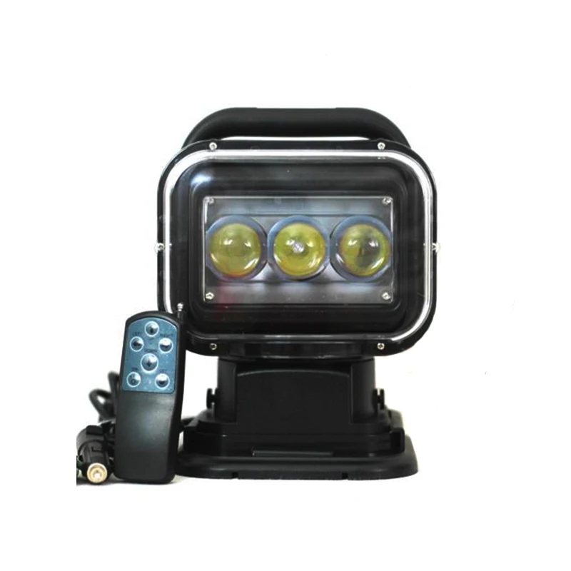 Good bright 7inch 60w remote control marine boat search light led ship search light