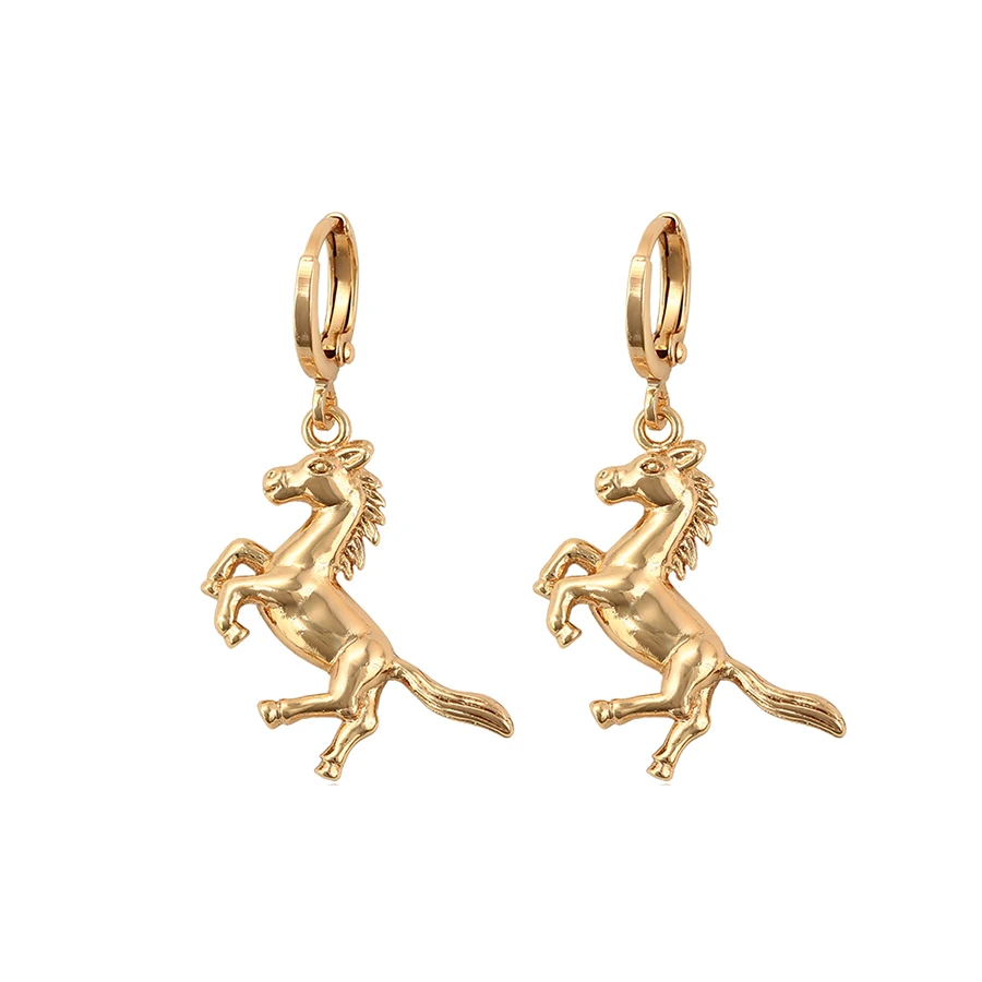 

96948 xuping fashion animal horse drop no stone earrings for women