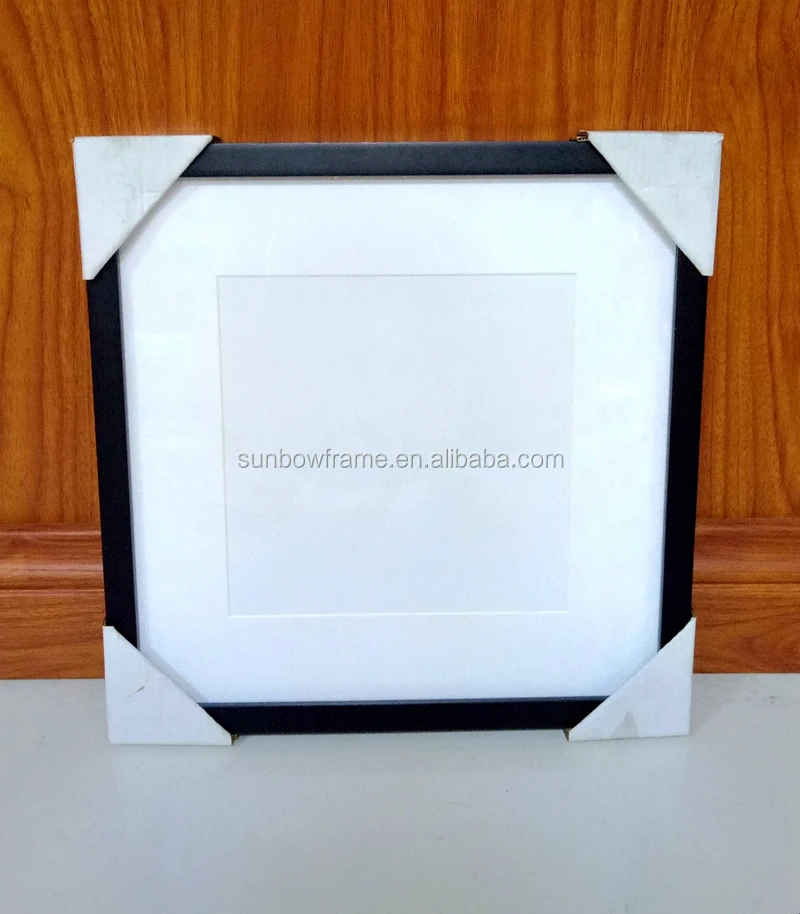 12x12 Black Funia Photo Frame Matted To Fit 8x8 Inch Picture Or