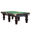 China Black 8 Pool Table Solid Wood Frame 9 Foot Pool Table