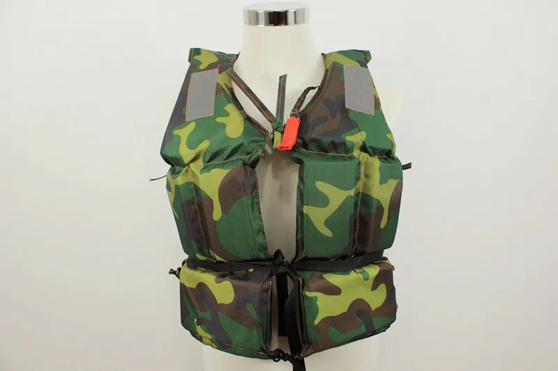Green Camouflage Life Jacket Swimming Life Jacket Marine Life Jacket