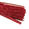 Safe and Humanized Design for DIY Art Craft Decorations Glitter Pipe Cleaners Creative Arts Red Chenille Stem Class Pack
