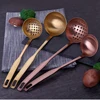 Factory direct dishwasher safe gold ladle/soup spoon, china brass kitchen tools