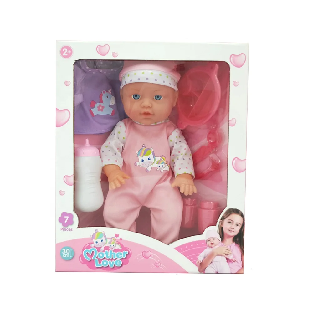 12 Inch Soft Body Bebe Reborn Doll/ Kids Accompany Baby Doll - Buy Soft ...