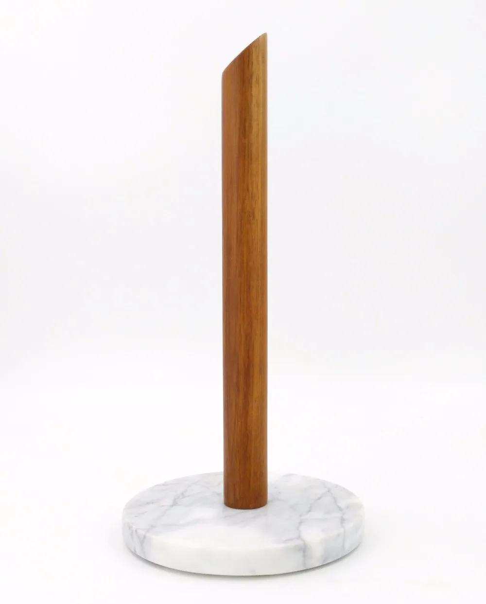 New Design Marble Wood Paper Towel Holder Countertop For Kitchen