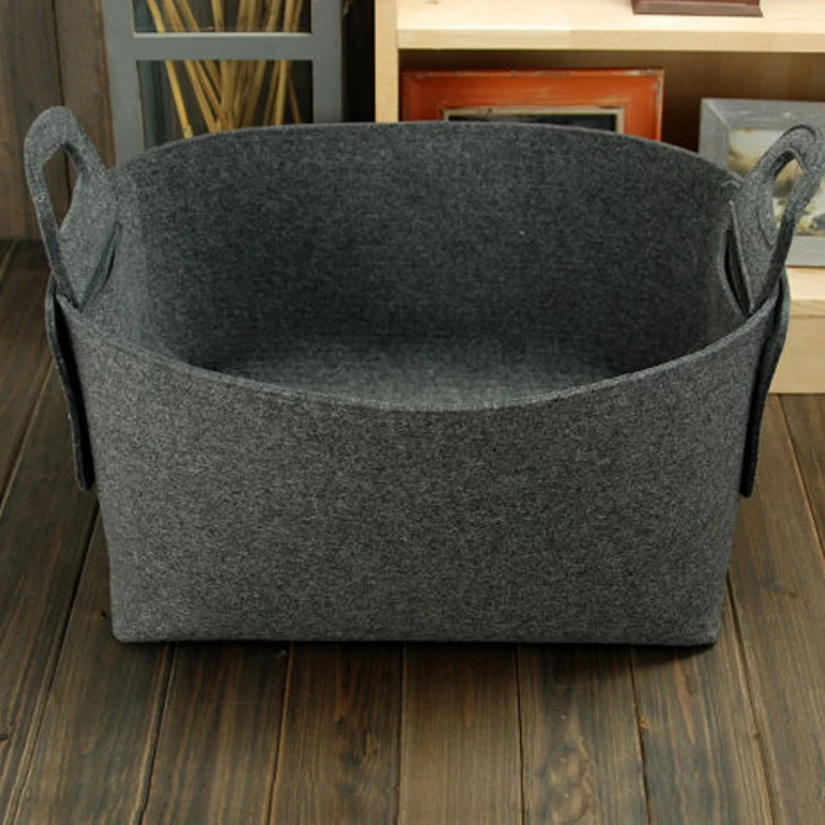High Quality Dark Grey Felt Storage Box,Foldable Kids' Toy Felt Storage Box Buy Felt Storage