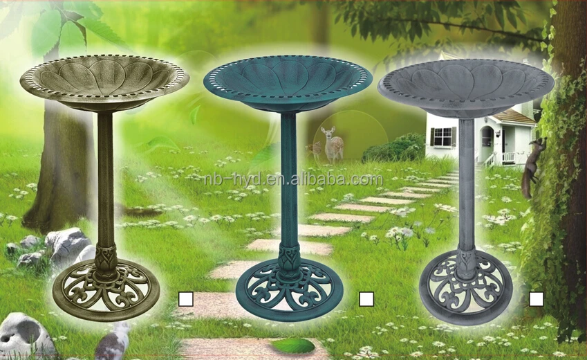 Plastic Bird Bath Pedestal Standing Bird Feeder Buy Plastic