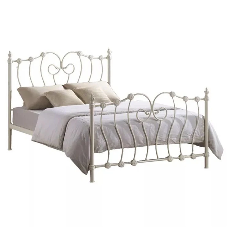 New Design Wrought Iron Metal Bed Queen size for Home-Hotel-Apartment-Dormitory DB-928