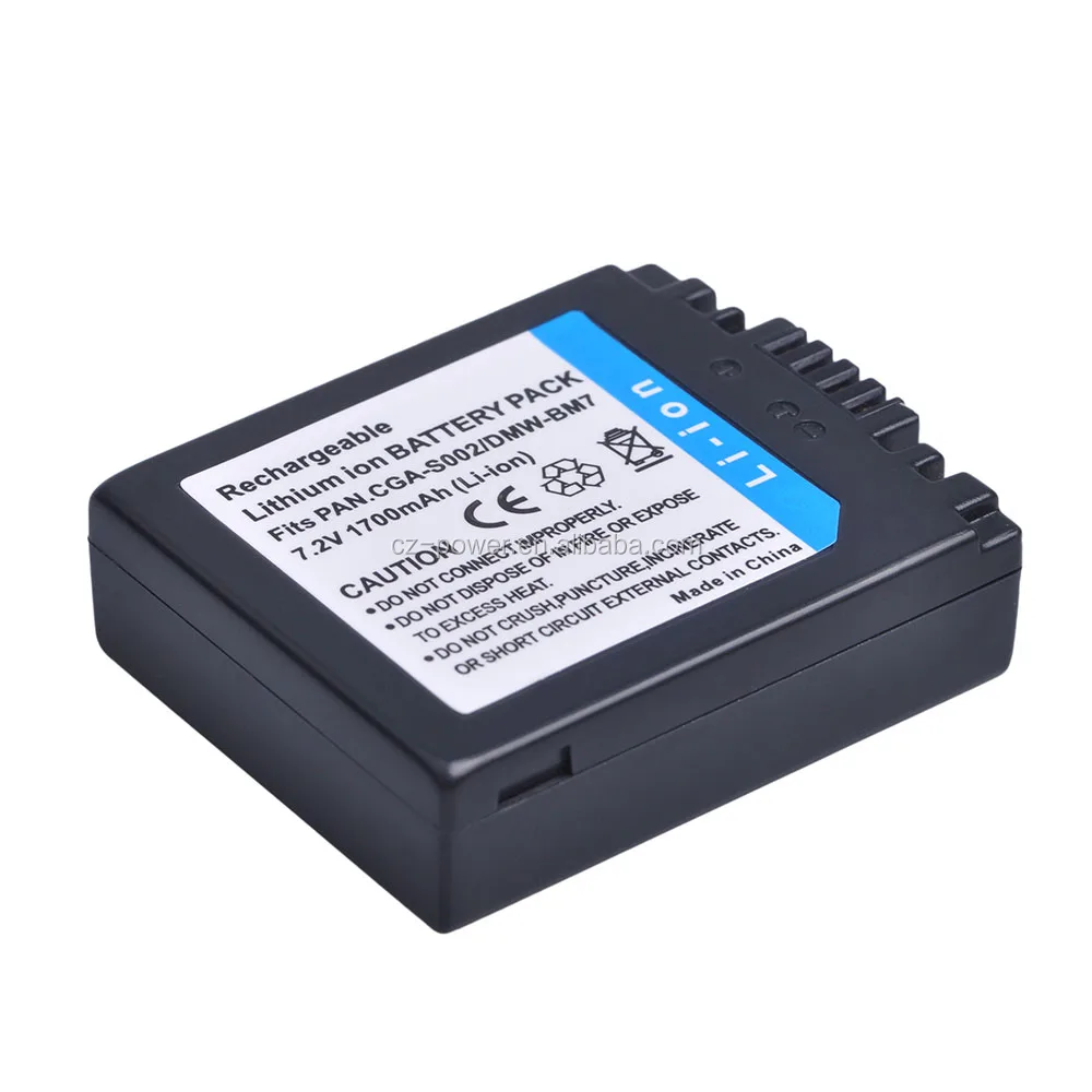 Batería Para PANASONIC DMW-BM7/CGR-S002E/CGA-S002A/CGA-S002E/1B