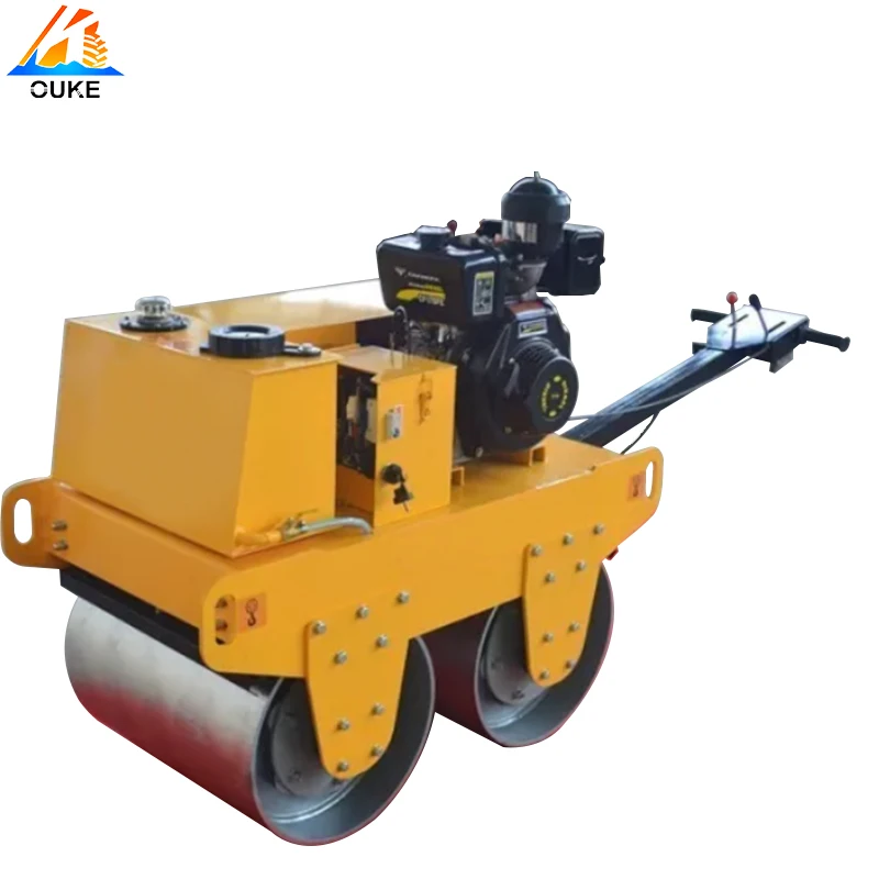 Walking Behind Small Drum Asphalt Mini Vibro Hand Roller For Sale - Buy ...