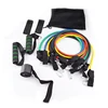 11pcs Exercise Pull Rope Kits Latex Resistance Band Set With Foam Handles