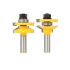 2pcs Tungsten Carbide tip Woodworking router Mortising Rabbeting bits 1/2" 12.7mm tooth for Carpentry wood furniture tools