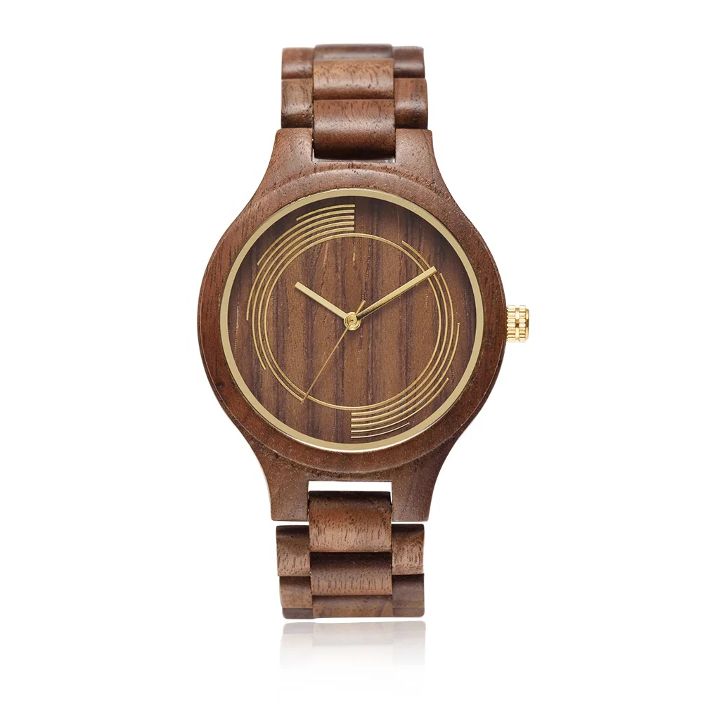 

fashion dress wholesale wood watch box customized unisex watch face with your own logo wooden watch bamboo, Choice