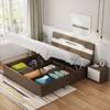 Bedroom Furniture New High Quality Best Selling Products Fashion Design Double Decker Natural Twin Wood Study Loft Bed