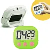 Magnetic LCD Digital Kitchen Countdown Timer Alarm with Stand White Kitchen Timer Practical Cooking Timer Alarm Clock