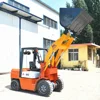 1.5 ton small forklifts with bucket for loading