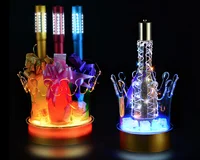 

Special bar charge luminous ice bucket led crown acrylic drop colorful champagne bucket