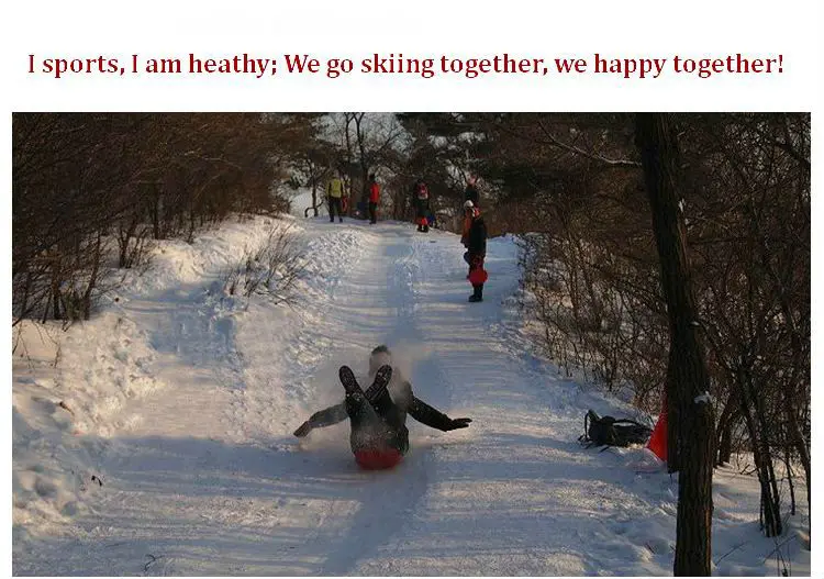 Saige Outdoor Plastic Sledge Snowboard Plastic Snow Board ski Skiing Game