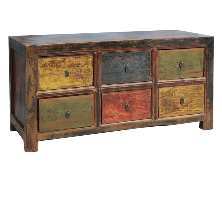 Chinese Manufacturer Vintage Restored Hand Painted Antique