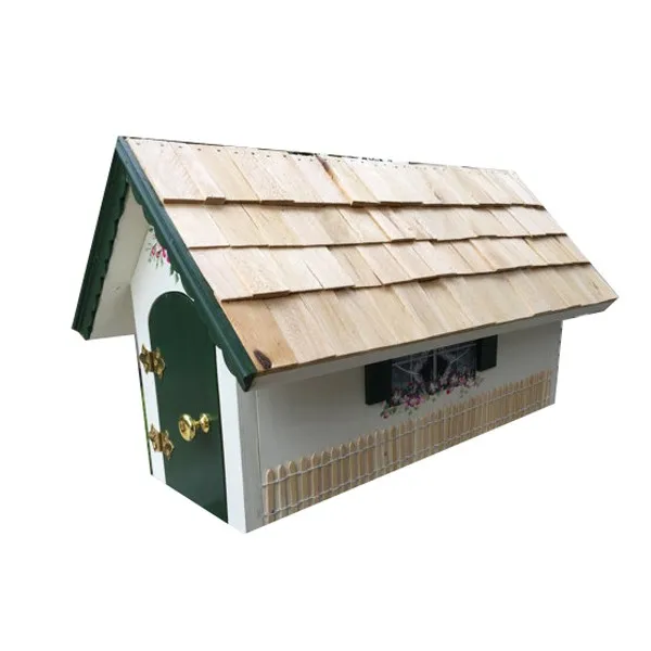Wholesale Hand Made House Shaped Painted Wood Mailbox Letter Box Buy