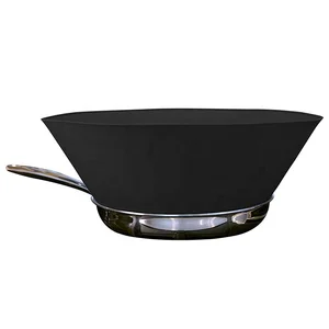 Image of slicone splatter shield guard for cooking