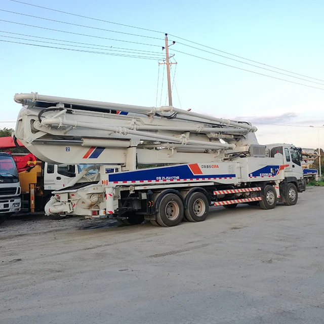
2011 ZLJ5281THB125-37 49M 4 boom 48m used schwing concrete pump truck 