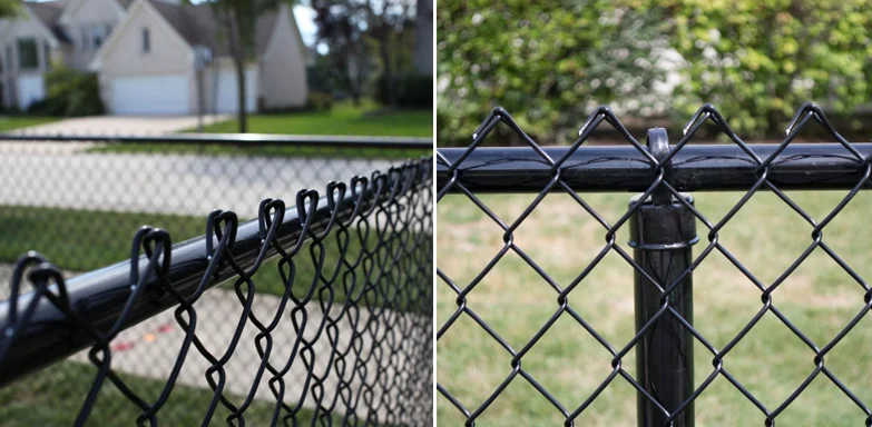 Black Pvc 6 Ft. X 50 Ft. 9-gauge Galvanized Steel Chain Link Fabric ...