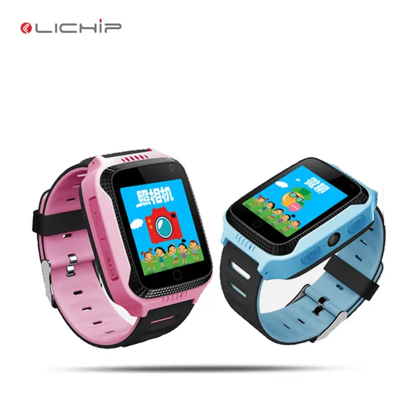 

LICIHP L326 Kids gps smart wrist watch tracker Q529 q528 q50 q90 q60 smartwatch children baby phone for kid with light lamp came, Pink, blue, yellow