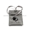 China Supplier Suede Hair Extensions Packaging Bag Suede Ribbon Bow Bag