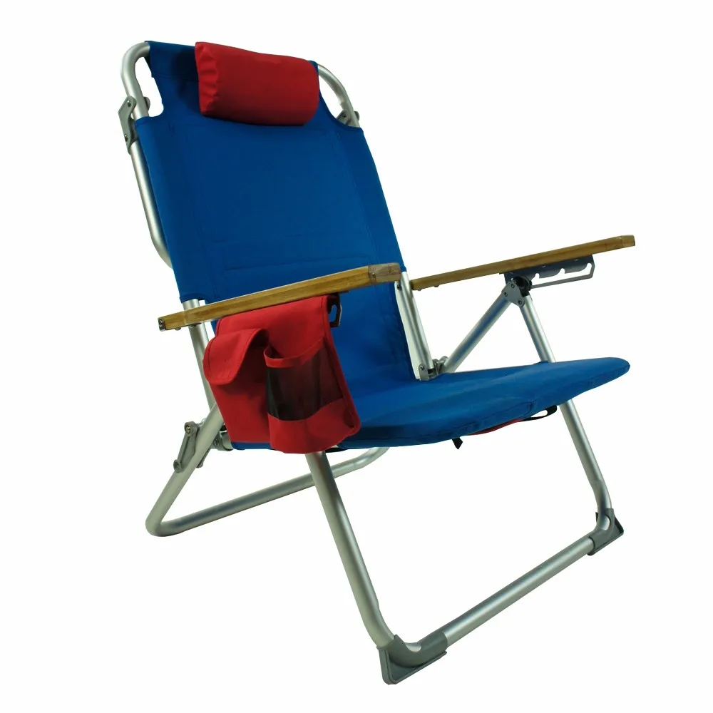 Onwaysports Backpack Wooden Armrest Aluminum Folding Beach Chair - Buy ...