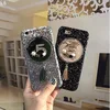 Japan and Korea butterfly knot flashing half wrapped hard shell 7 plus sleeve powder tassel for iphone 6 6s case bag cover
