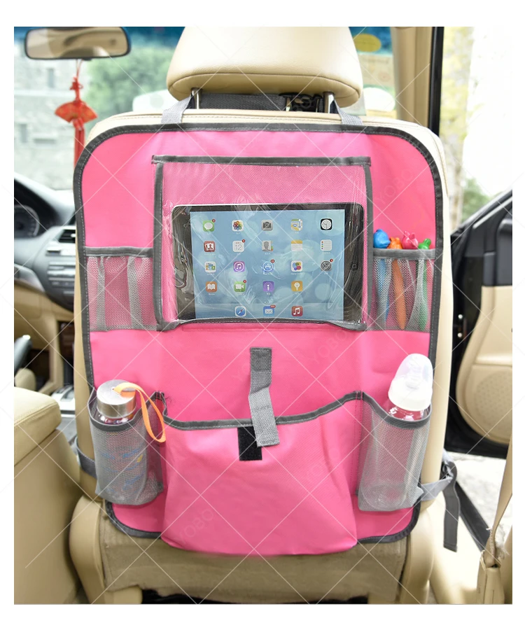 High quality car backseat travel polyester kids back seat organizer